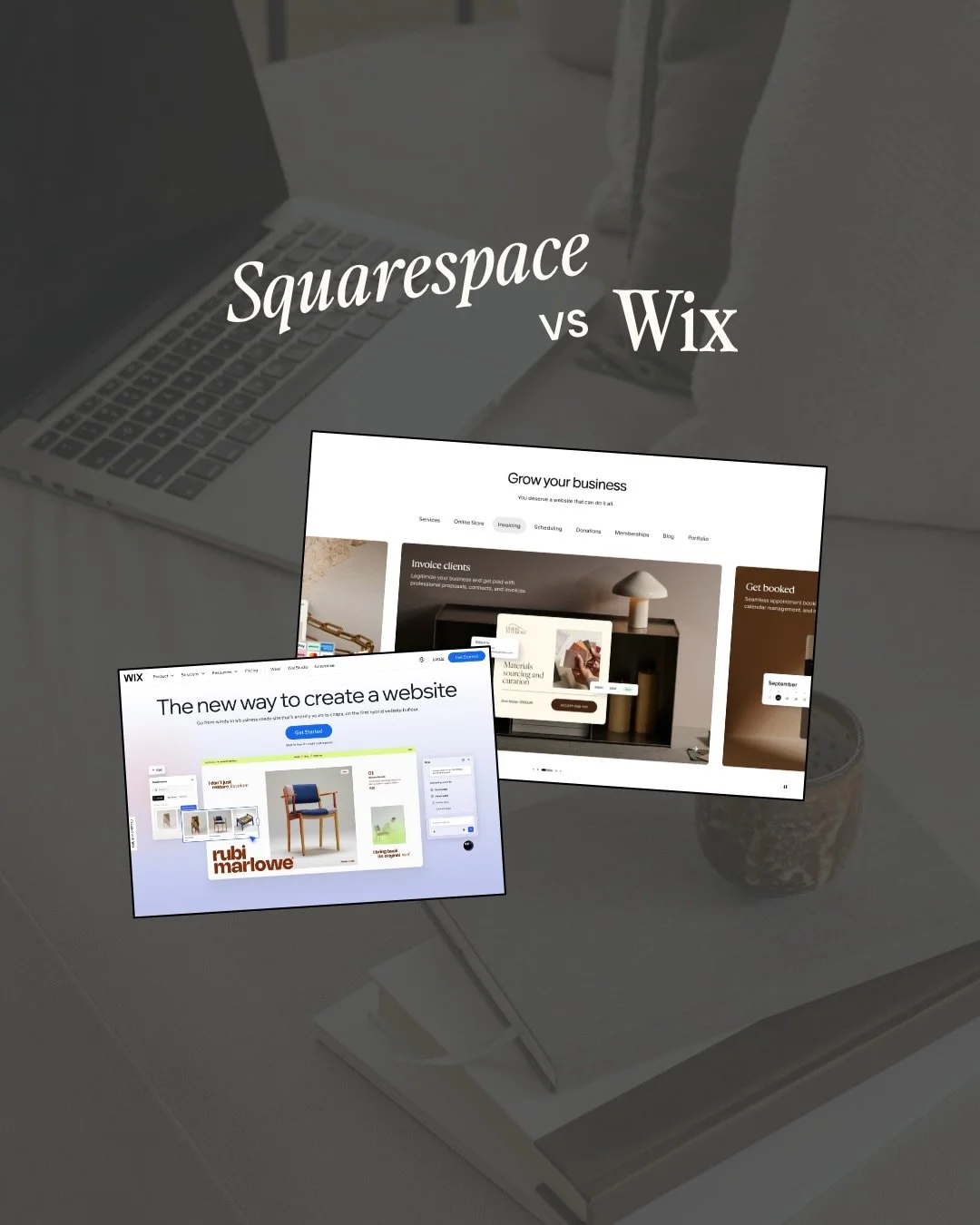 Should you build your website on Squarespace or Wix?
&nbsp;
If you want simple, streamlined, and easier to learn&hellip; Squarespace is probably your girl.

If you want more design freedom, more flexibility, and extra customization options&hellip; Wi