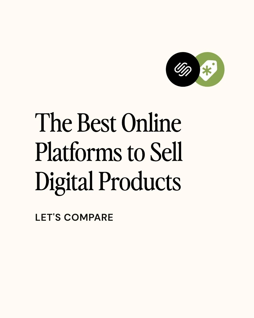 Selling digital products sounds dreamy until you realize there are approximately 700 platforms all claiming to be &ldquo;the best&rdquo; 😅
&nbsp;
Squarespace? Shopify? Etsy? Podia? Creative Market? ThriveCart? They all have their strengths, but the 