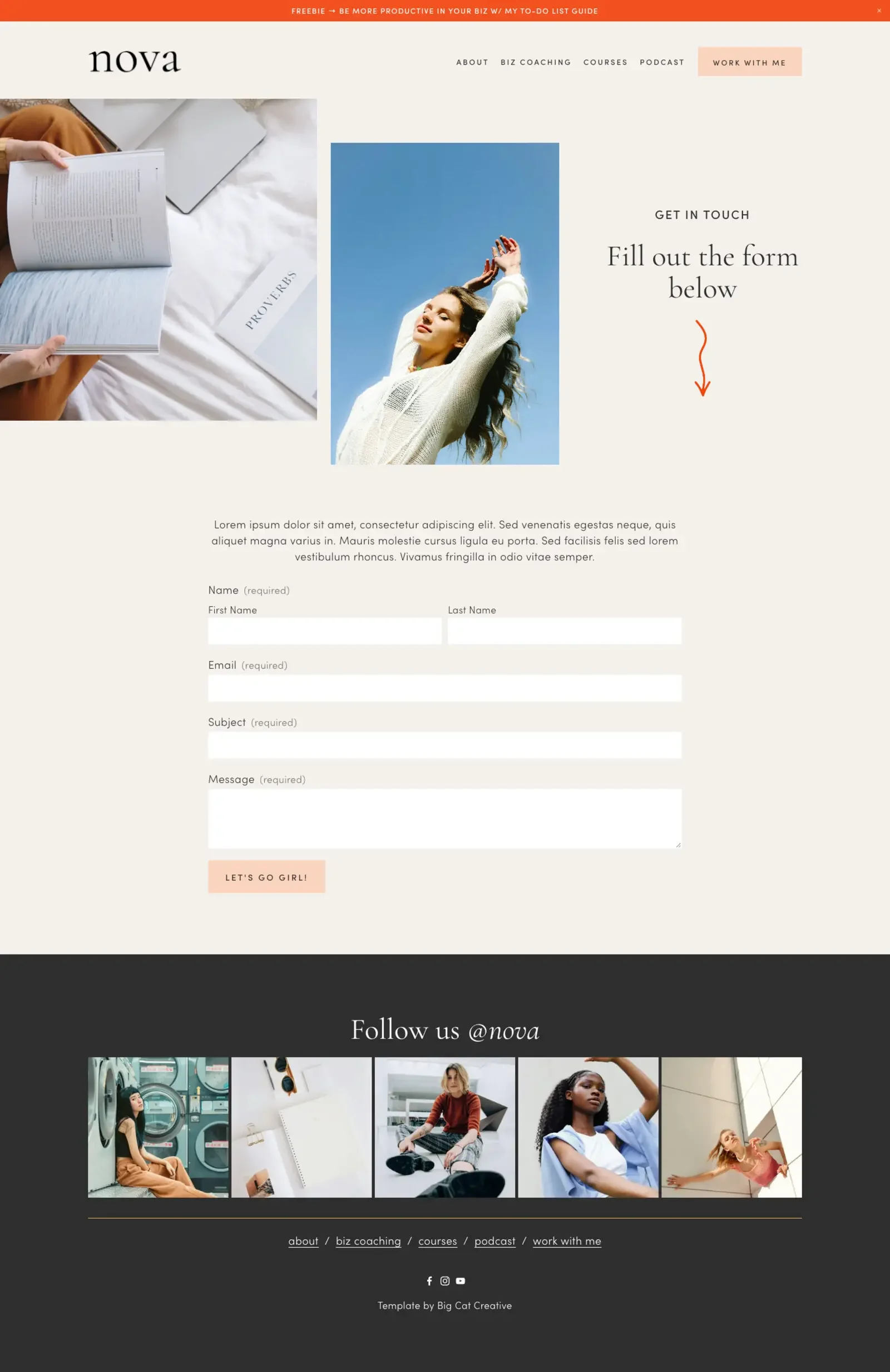 Nova Website Template