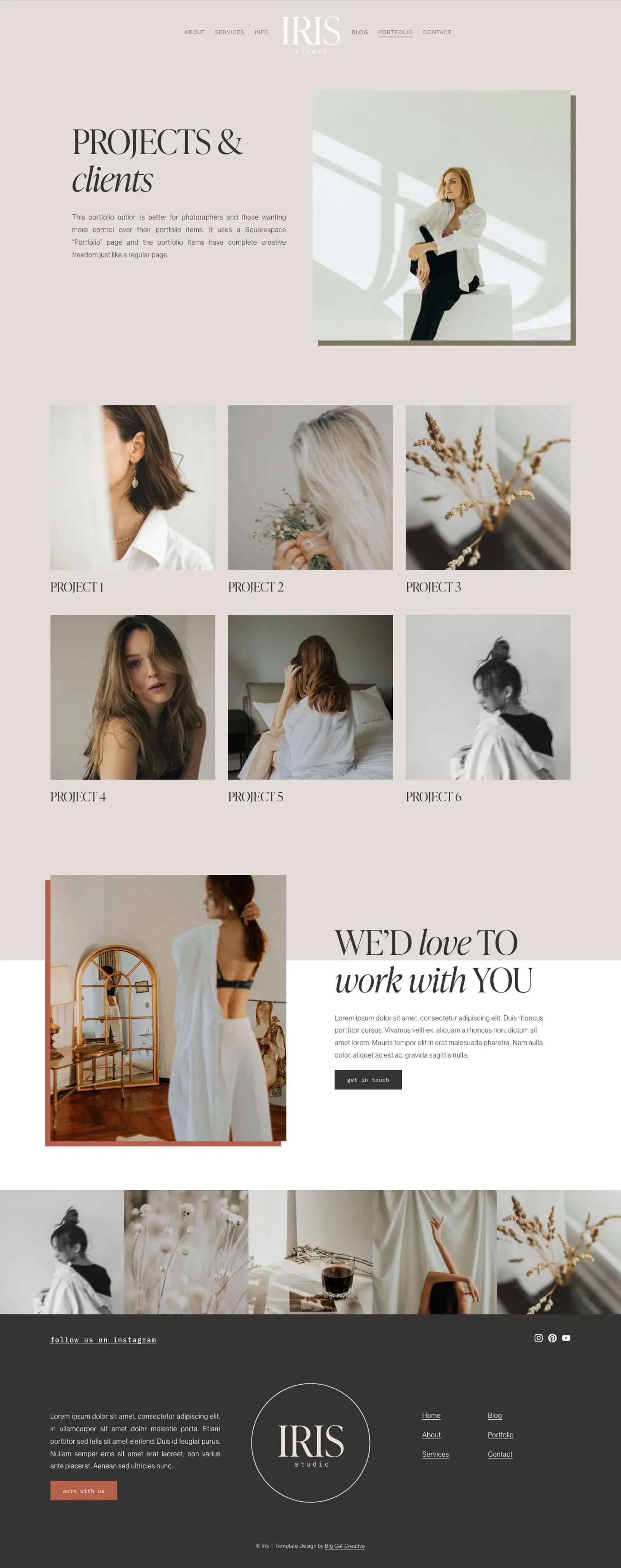 Iris Website Template