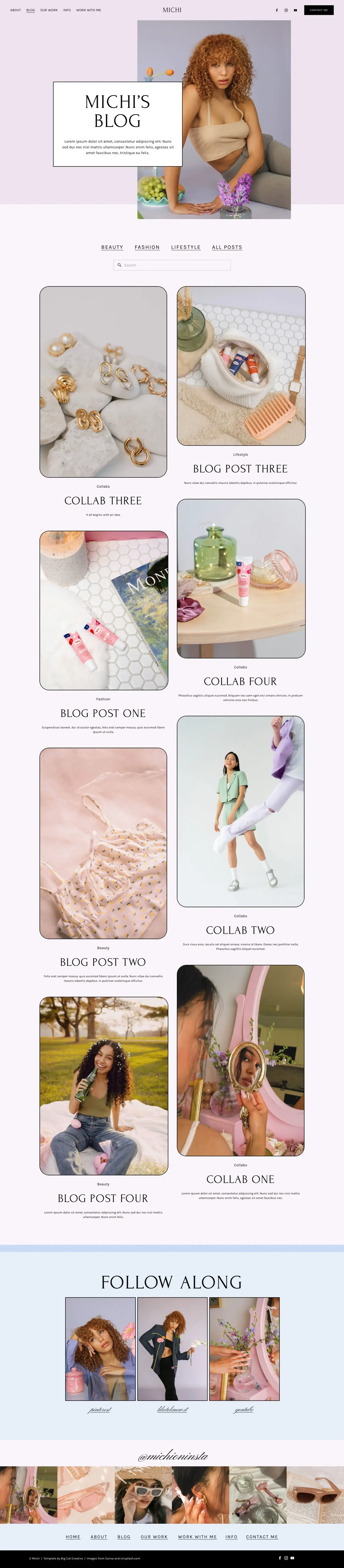 Michi Website Template