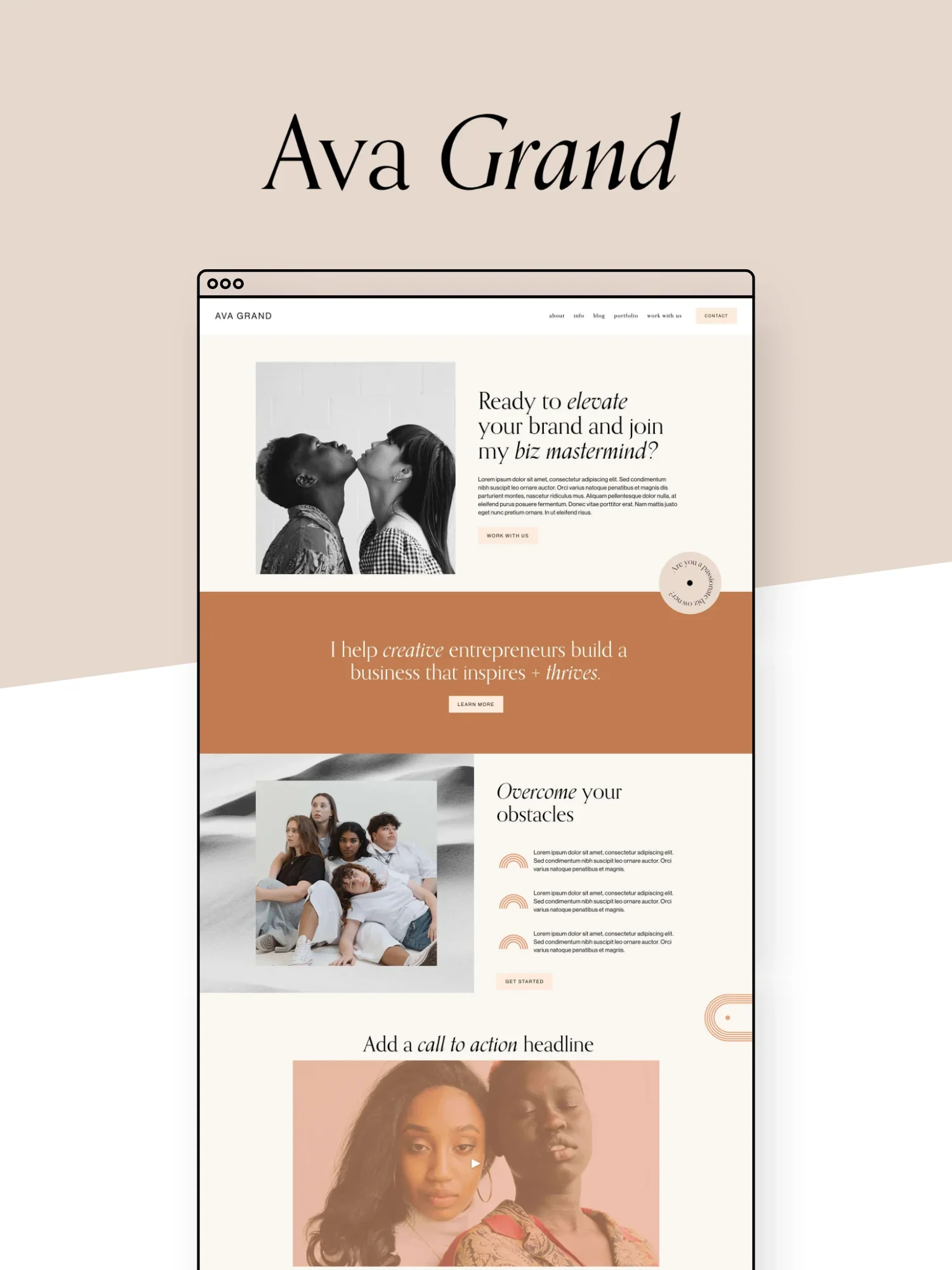 Ava Grand 7.1 Squarespace Template