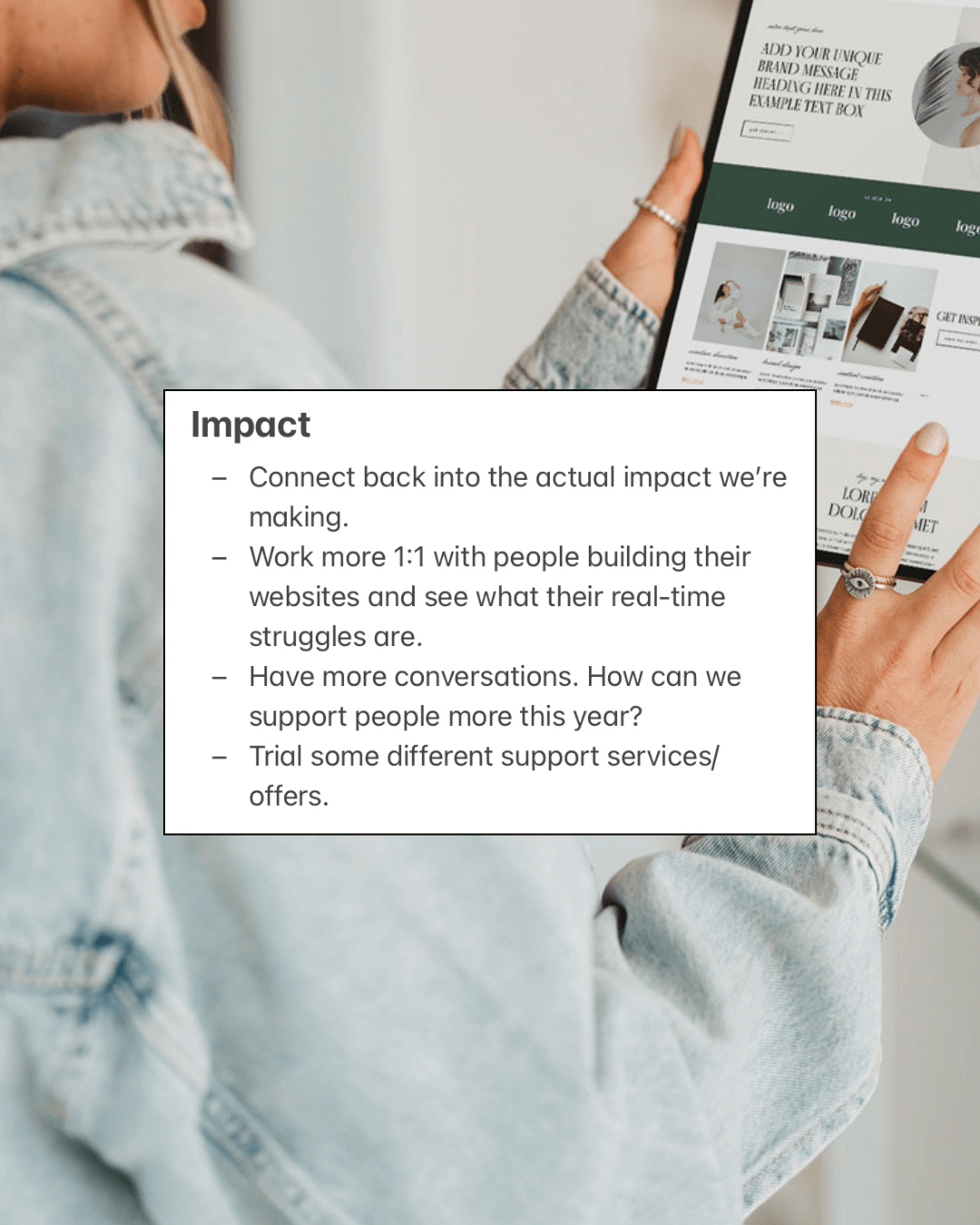 2025 Recap - 3 things we're working on - Impact