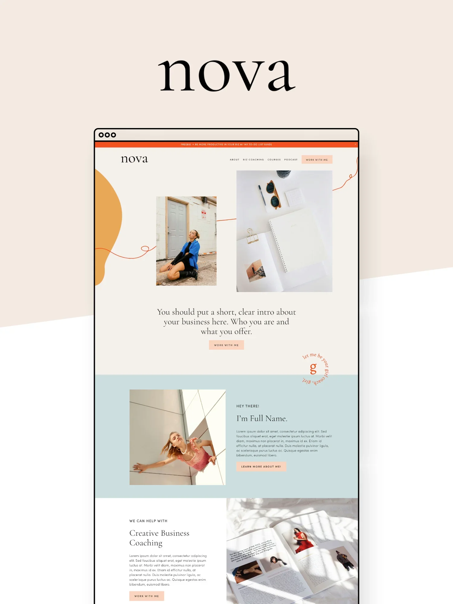 Nova Squarespace Template