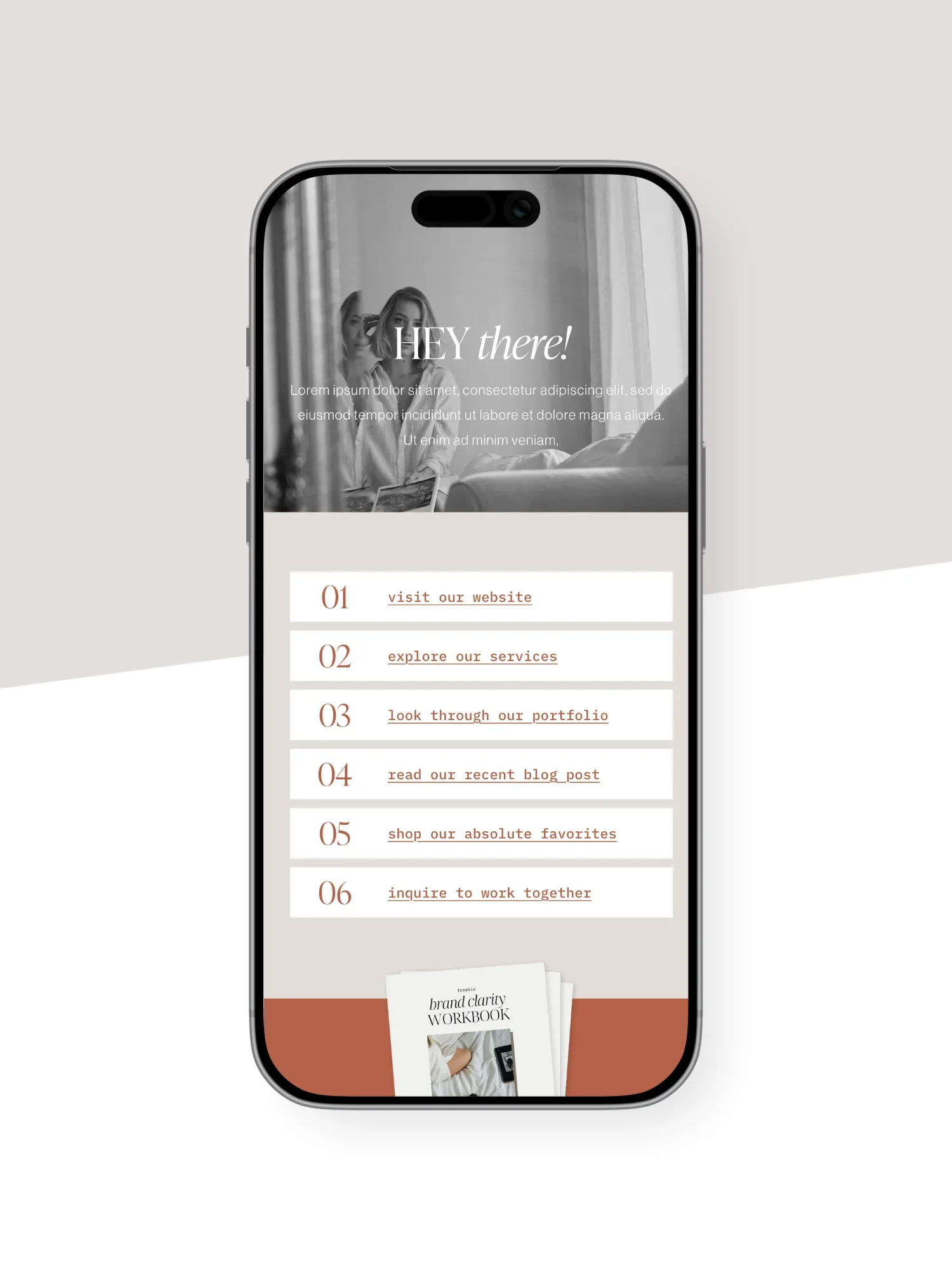 Iris Instagram Links Page Template