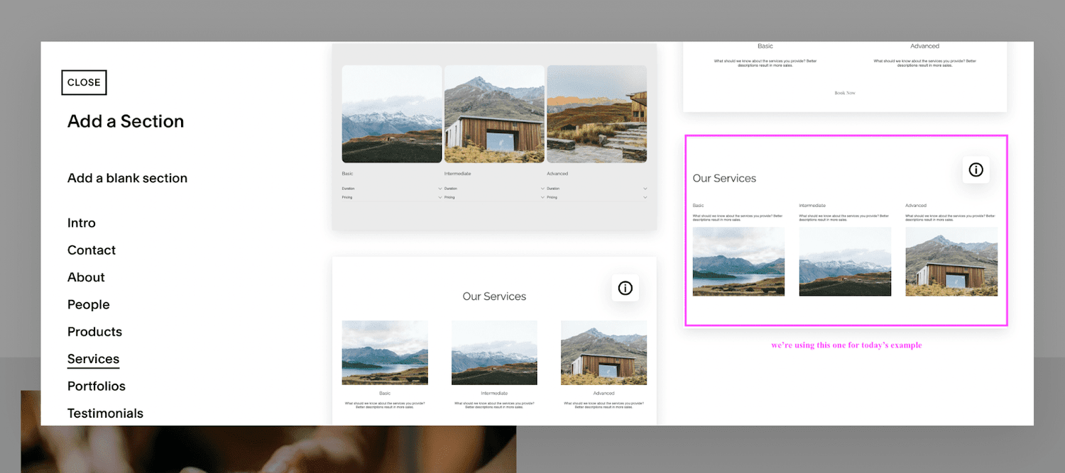 View of How to create a ‘featured post’ slider in Squarespace 7.1 & 7.0 — Big ...