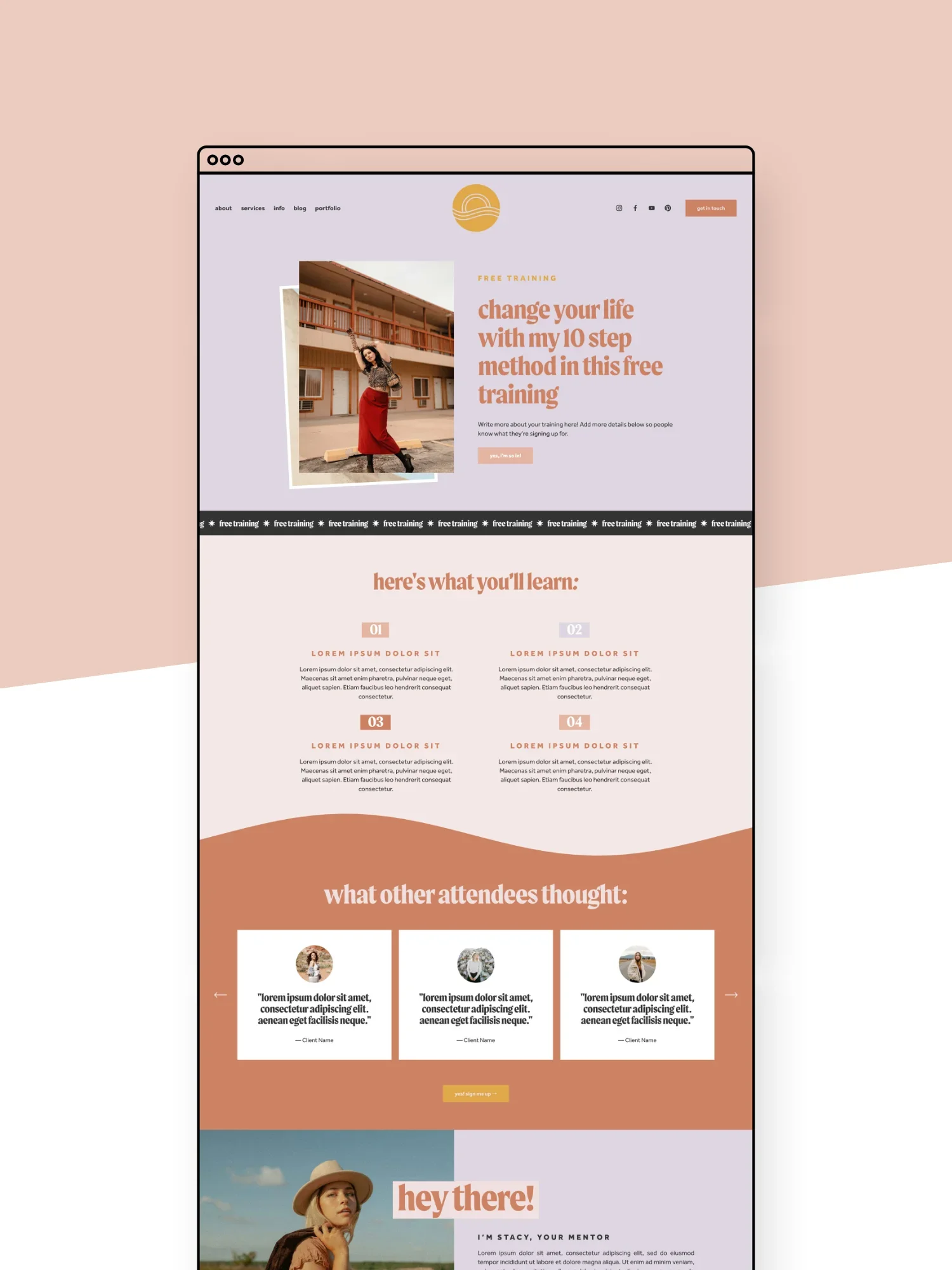 Ventura Freebie Page Template