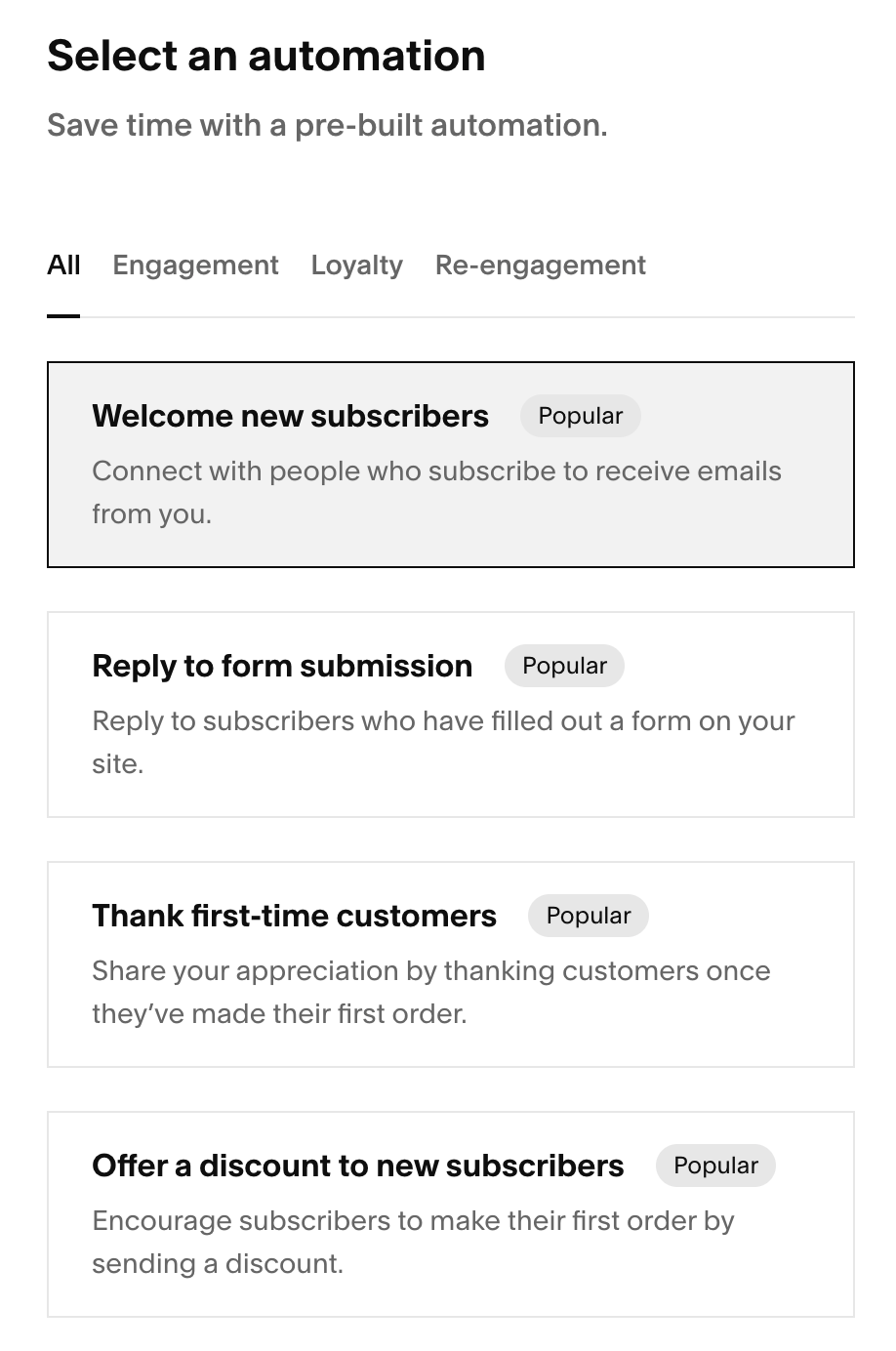 Squarespace Email Campaigns automations