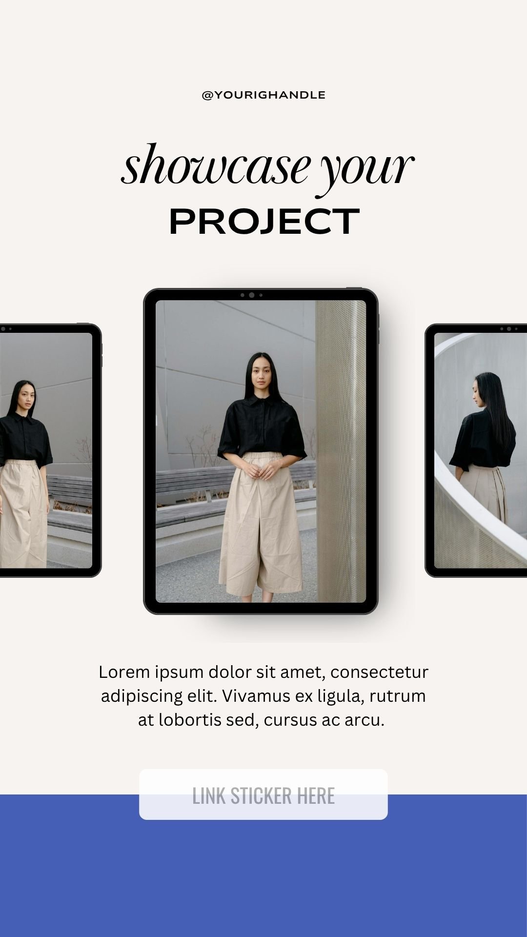 Project Instagram Story example
