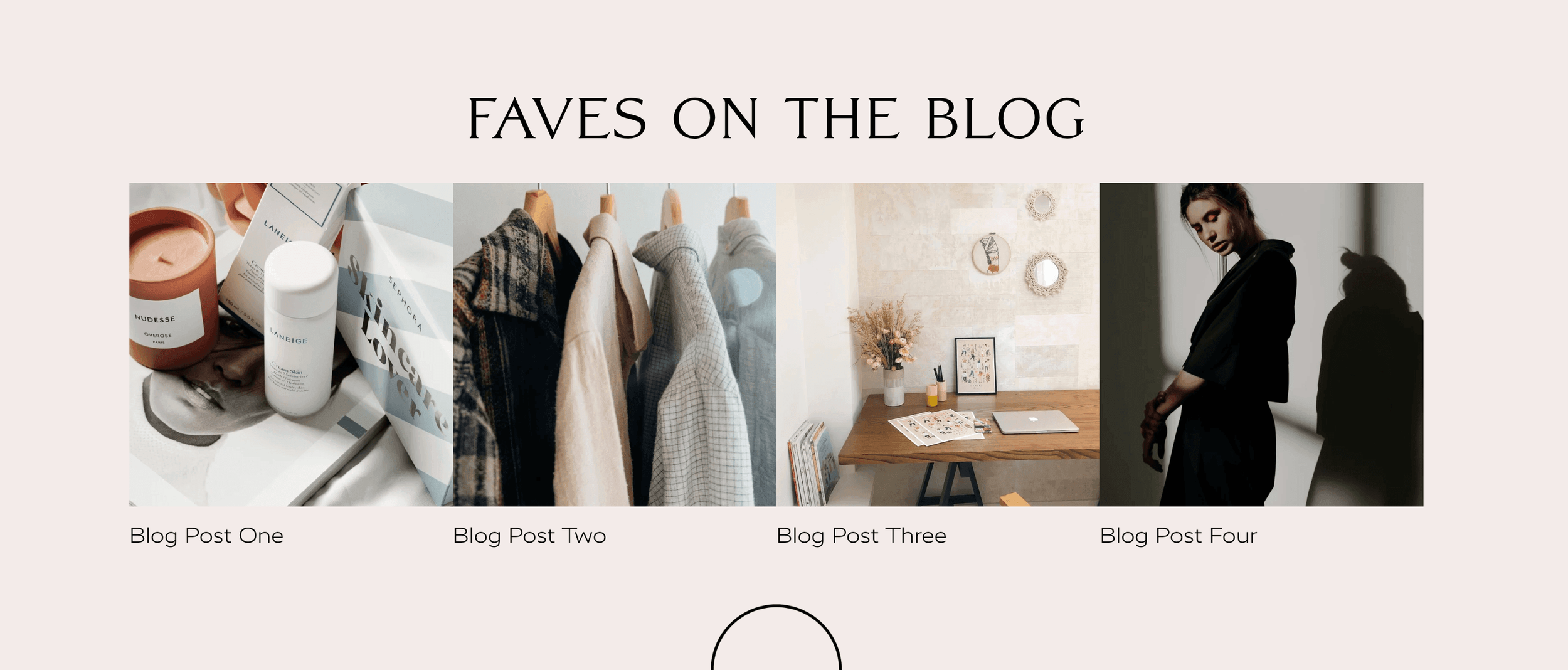 Example of a Summary Block from our Gigi Rose Squarespace Template