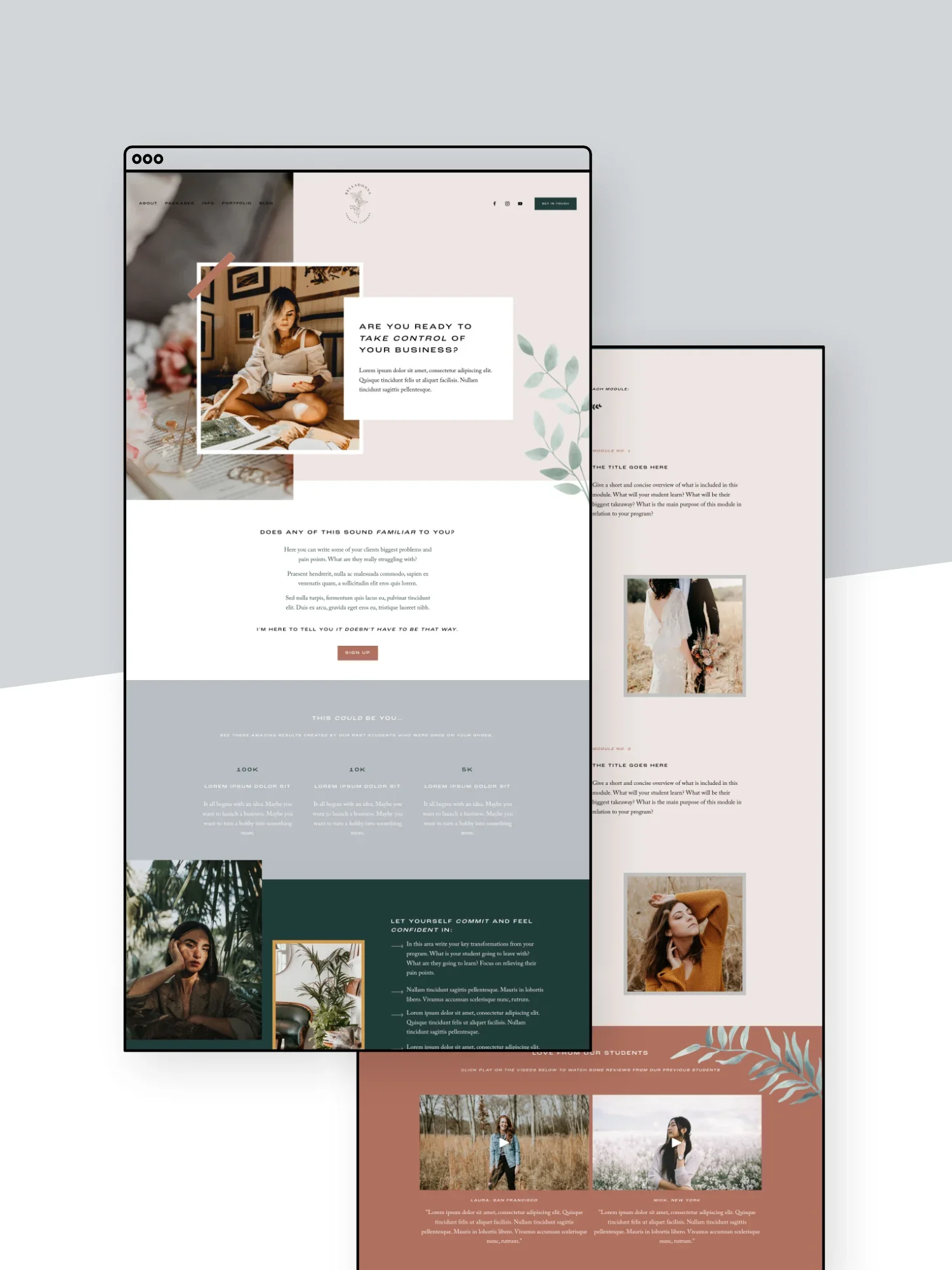 Belladonna Sales Page Template
