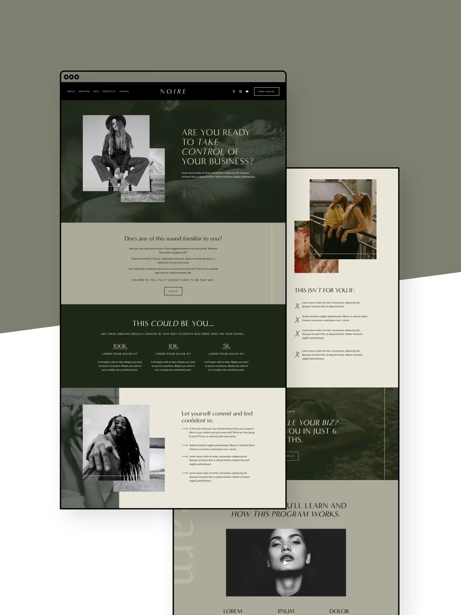 Noire Sales Page Template