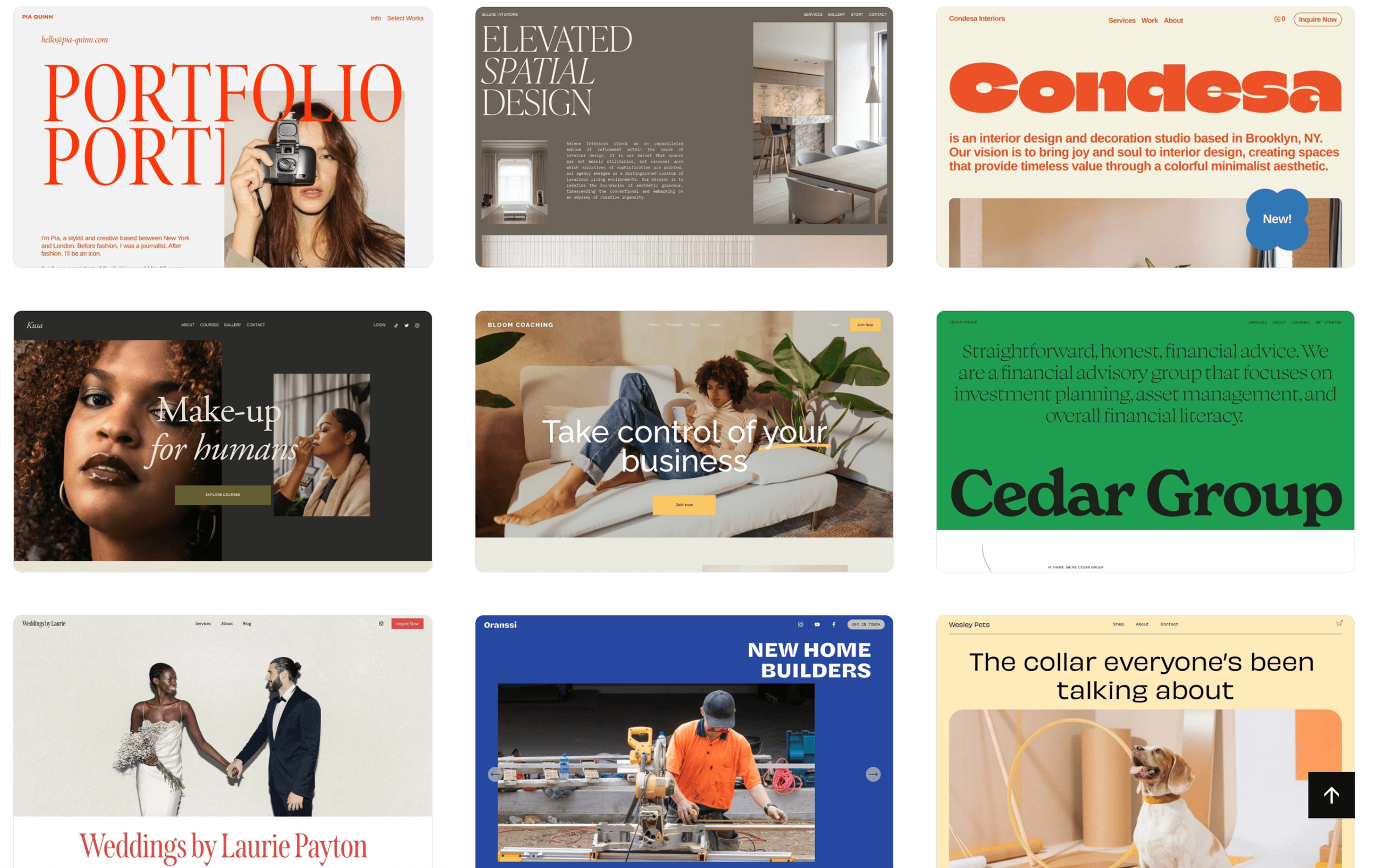 Squarespace free website templates