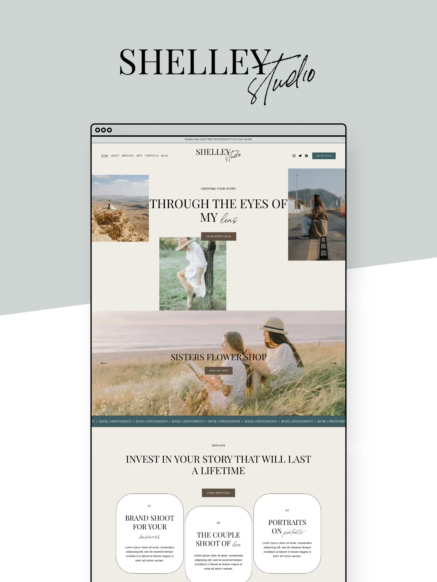 Shelley Squarespace Template