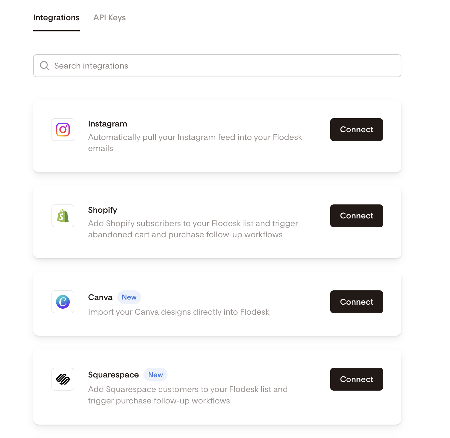 Flodesk apps and integrations