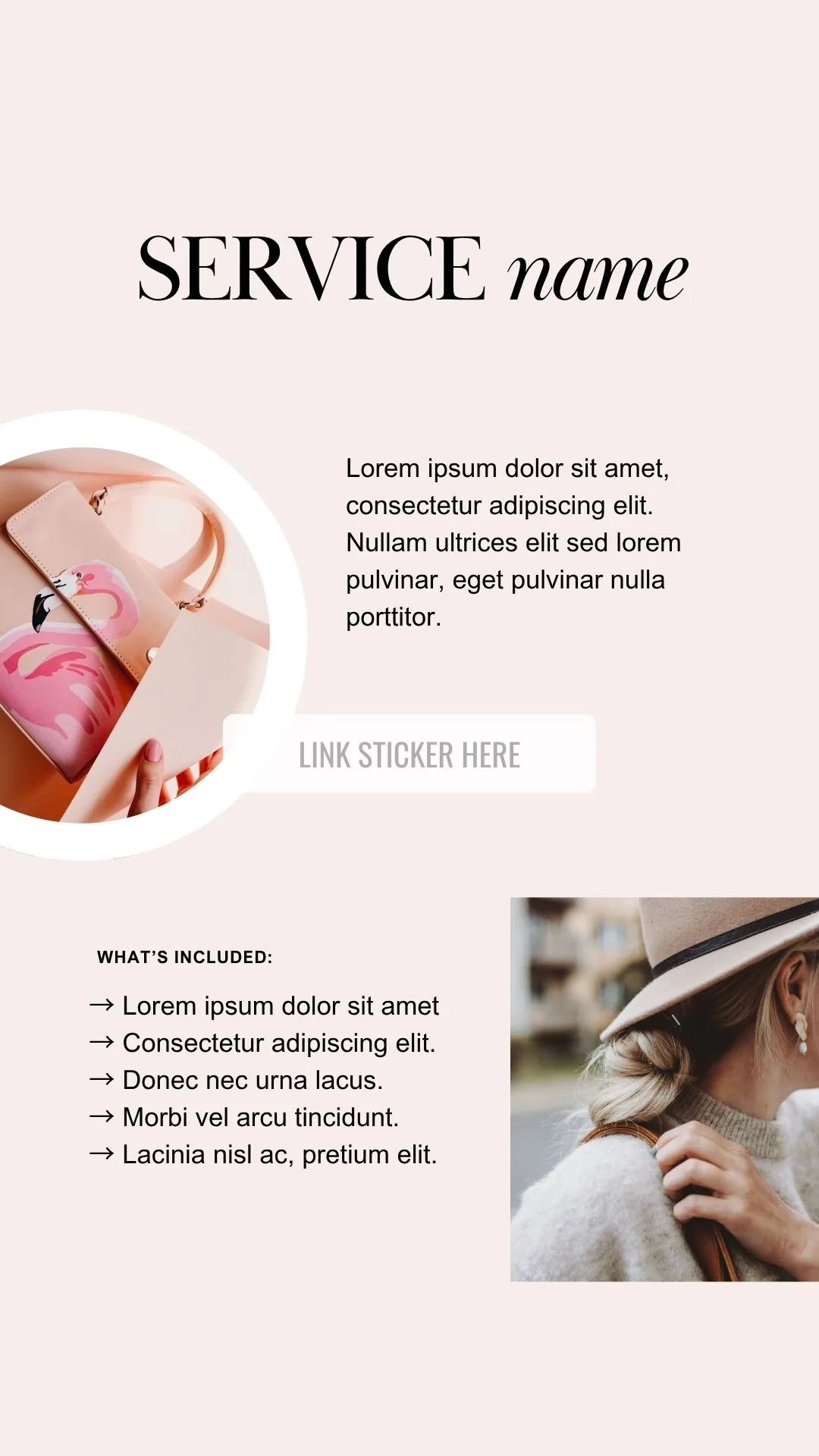 Services Instagram Story example