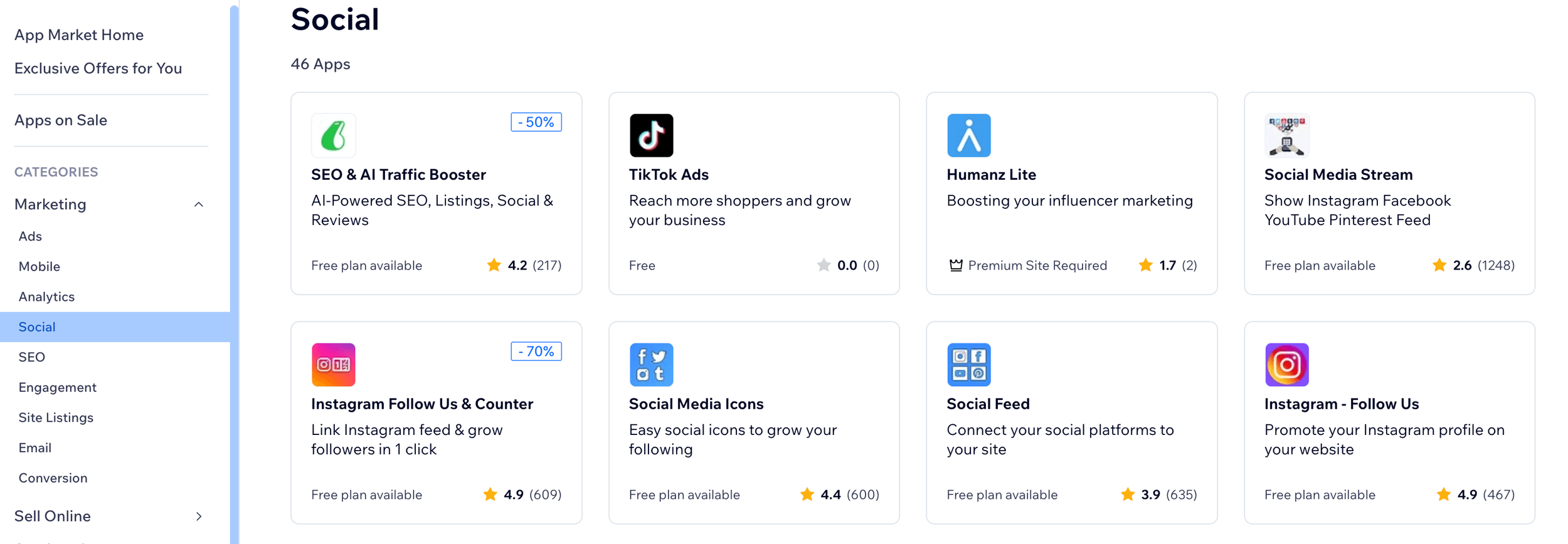 Wix apps & integrations