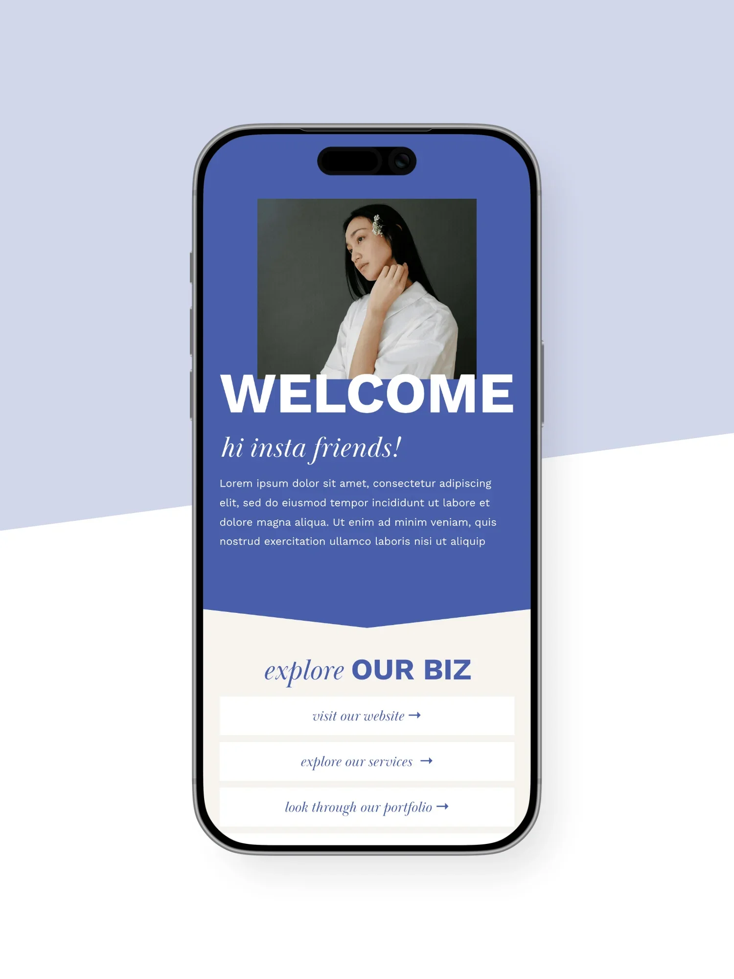 Unearth Instagram Links Page Template