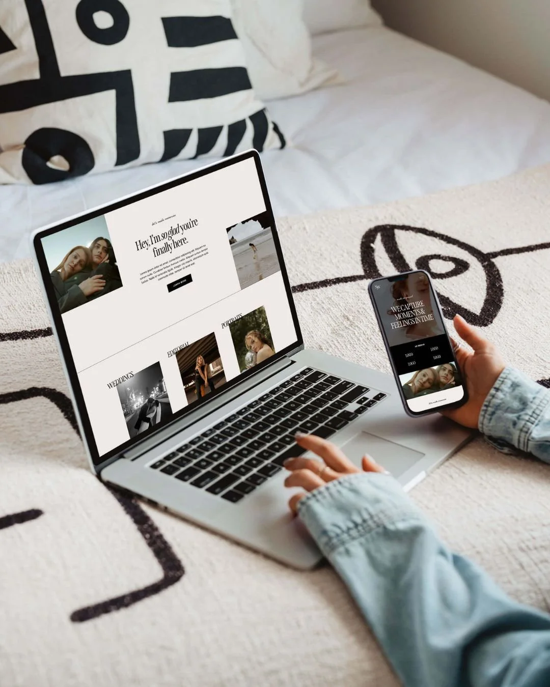 Nyx Squarespace Template mockup