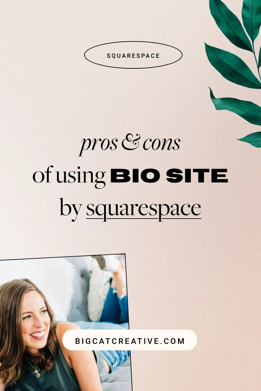 What is Squarespace Bio Site? Pros and cons of using this feature — Big ...