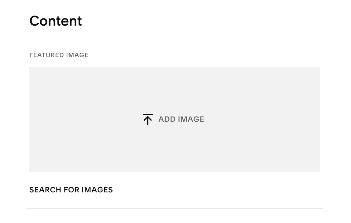 adding a blog thumbnail image in Squarespace