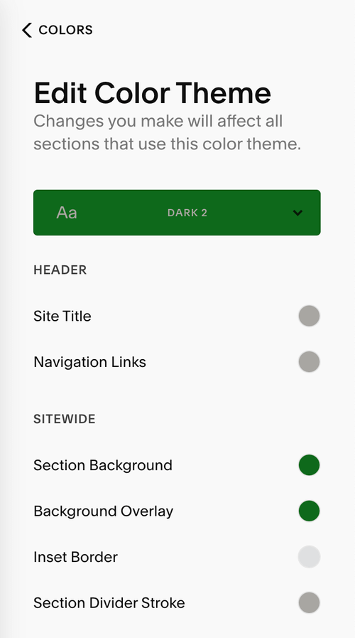 How to add a Custom Color Palette to your Squarespace Website — Big Cat ...