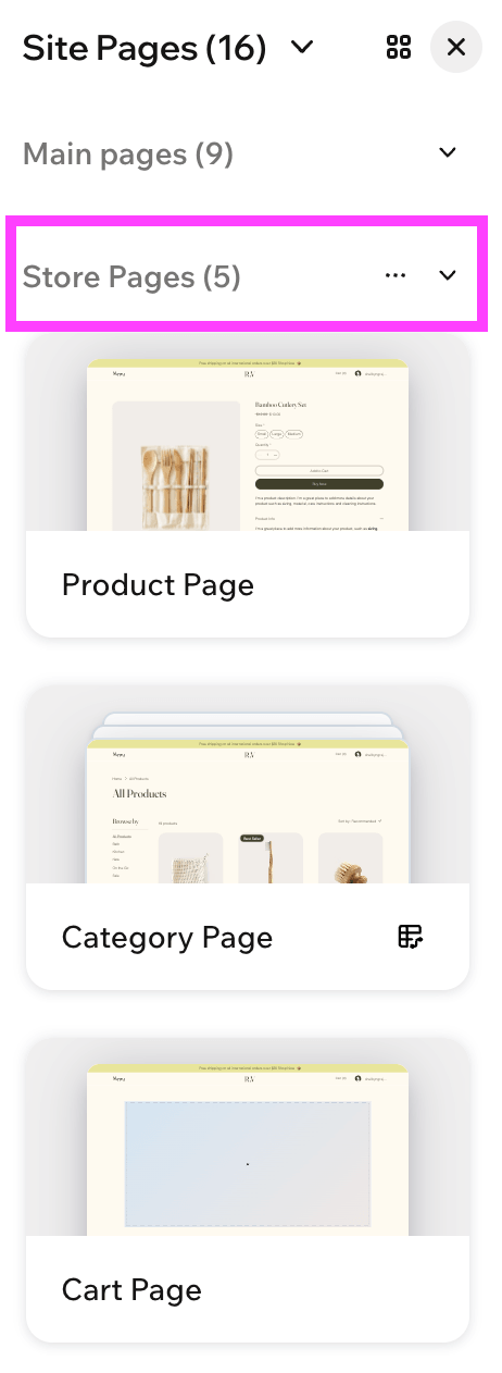 Adding a store in Wix