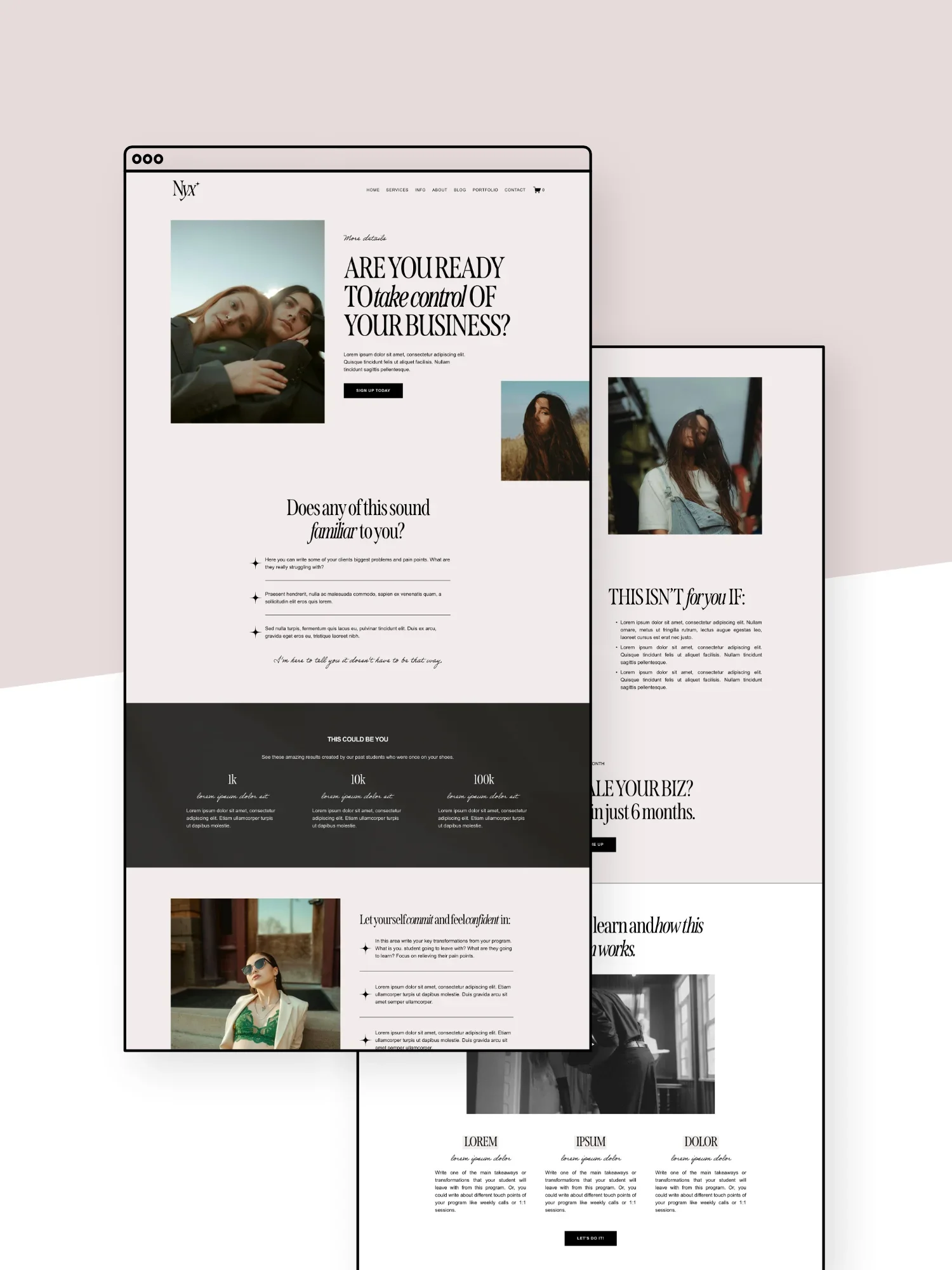 Nyx Sales Page Template