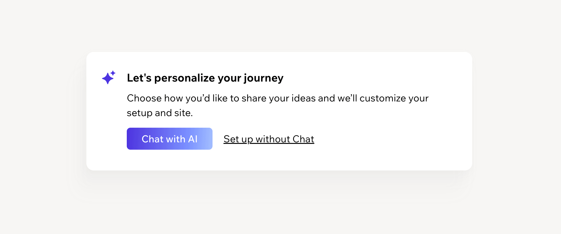 Wix chatbot feature