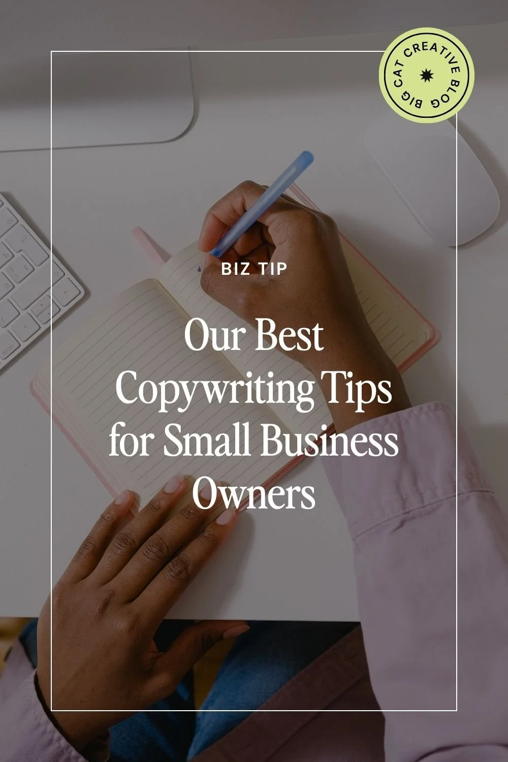 Top 5 Copywriting Tips for Small Business Owners - pinterest thumbnail