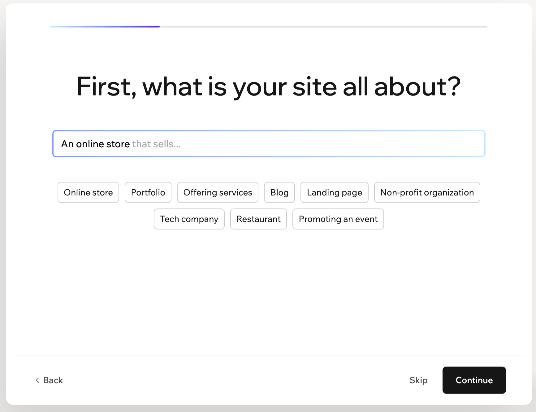 Wix AI features