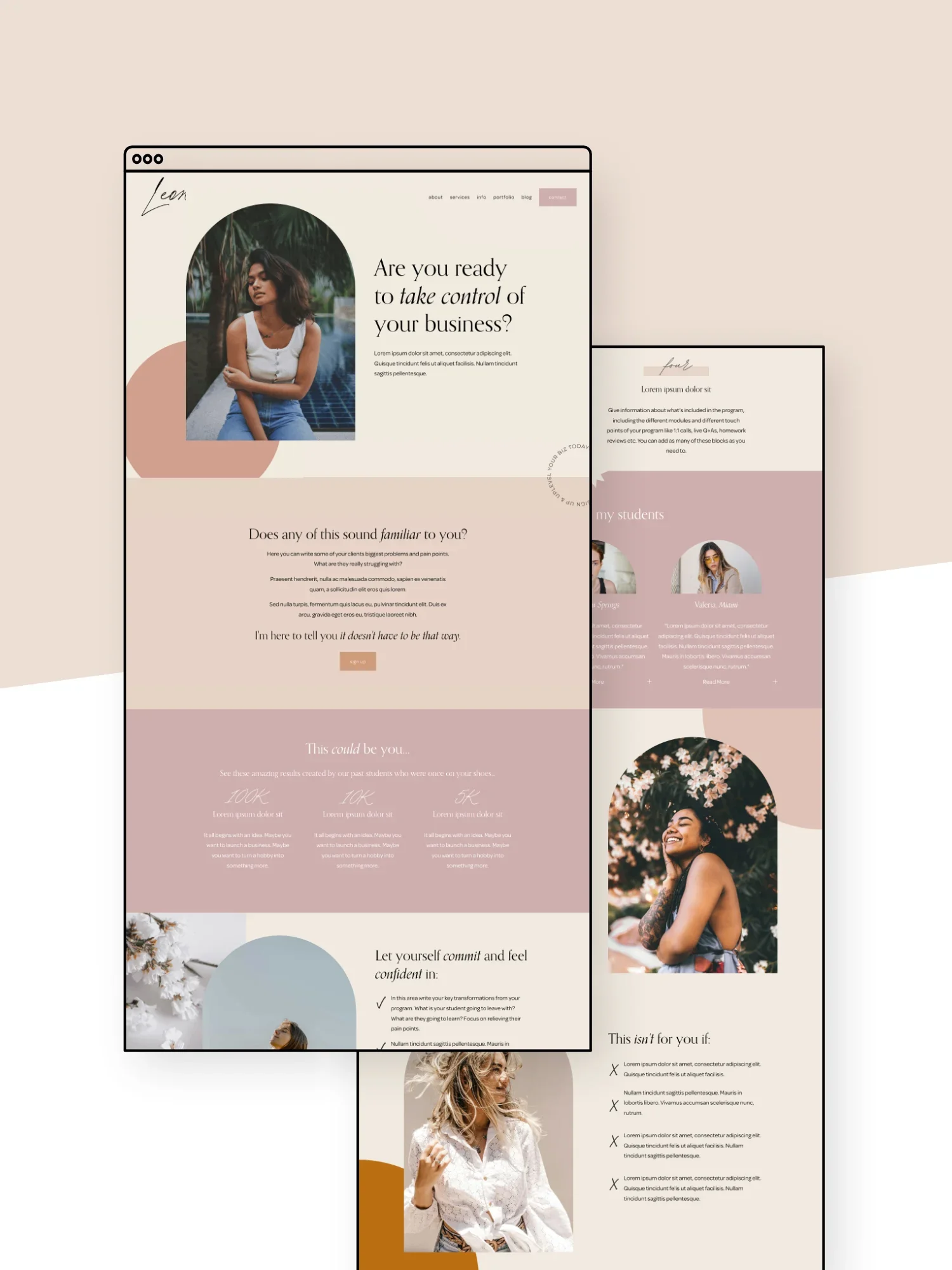 Leon Sales Page Template