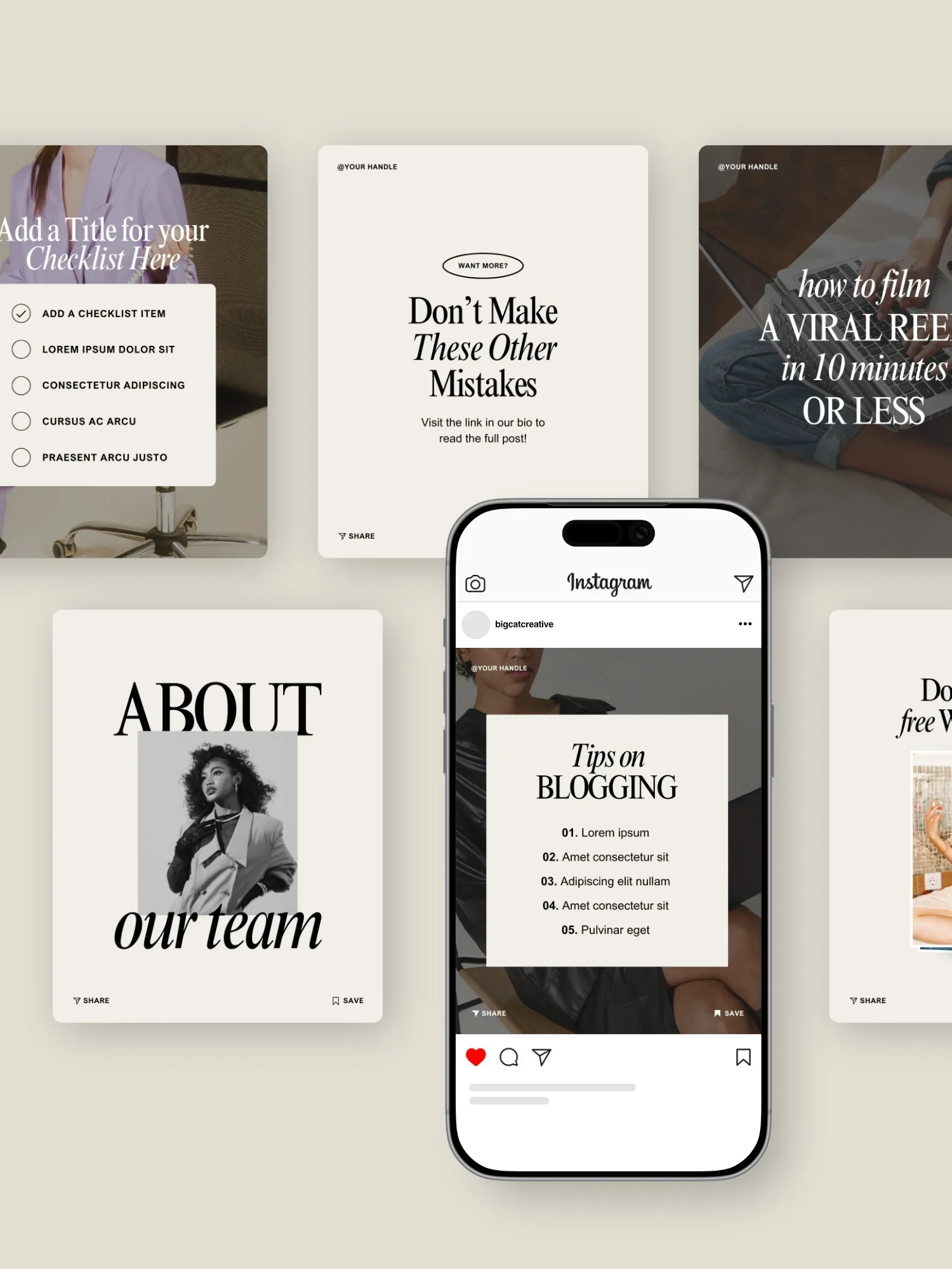 Canvas Social Media Templates