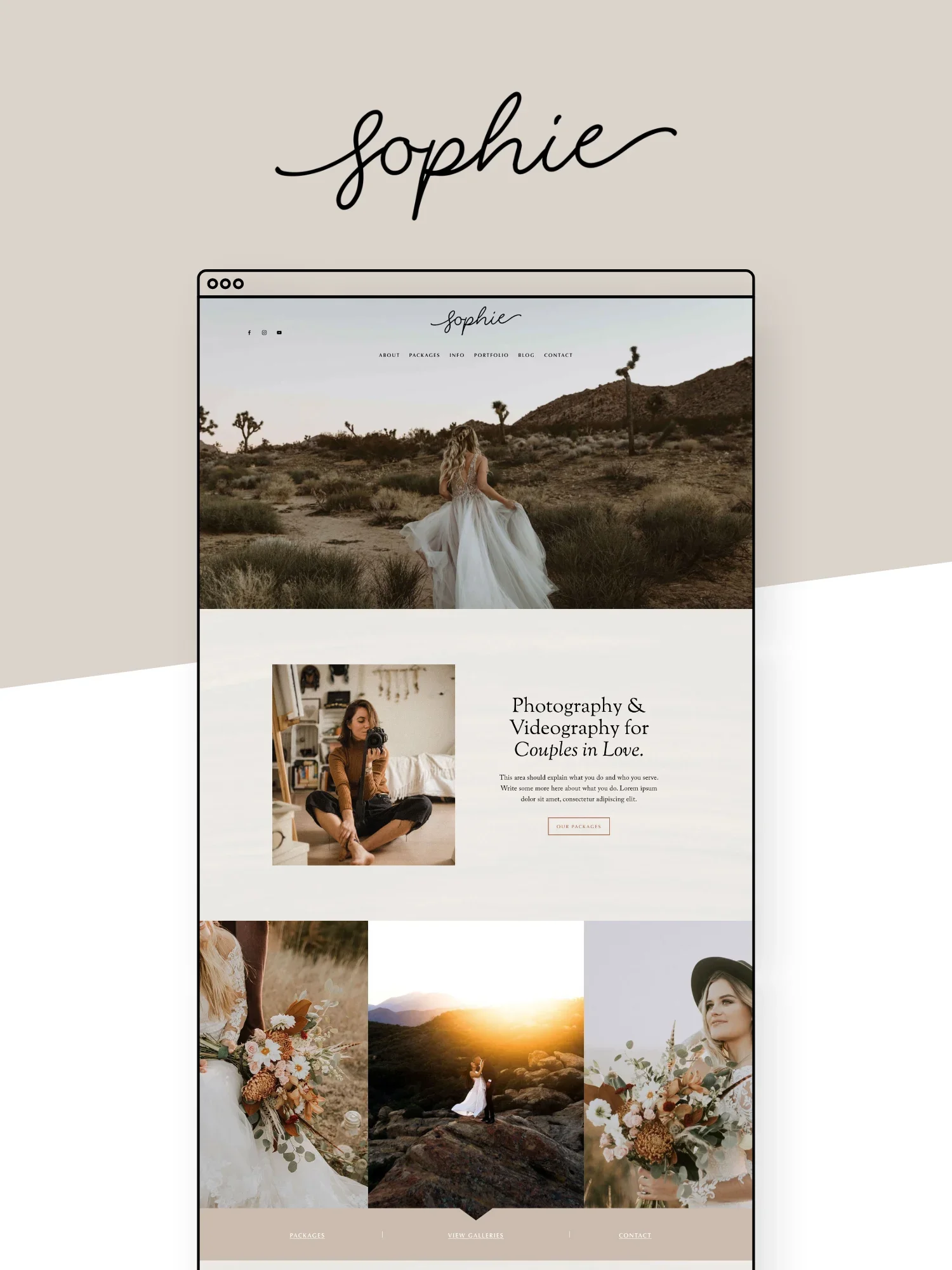 Sophie Squarespace Template