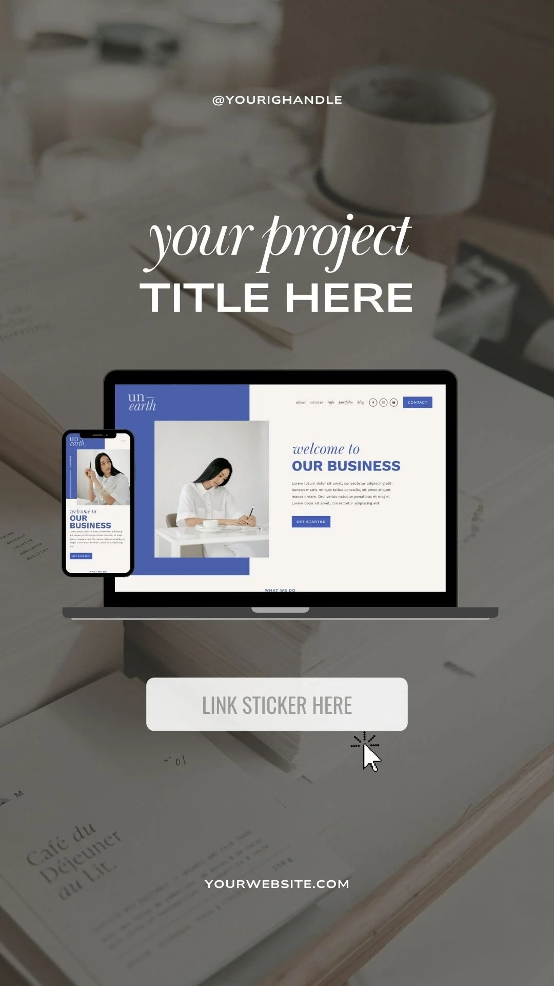 Project showcase Instagram Story example