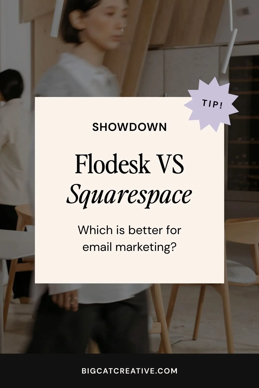 Flodesk VS Squarespace Email Campaigns - Pinterest Thumbnail