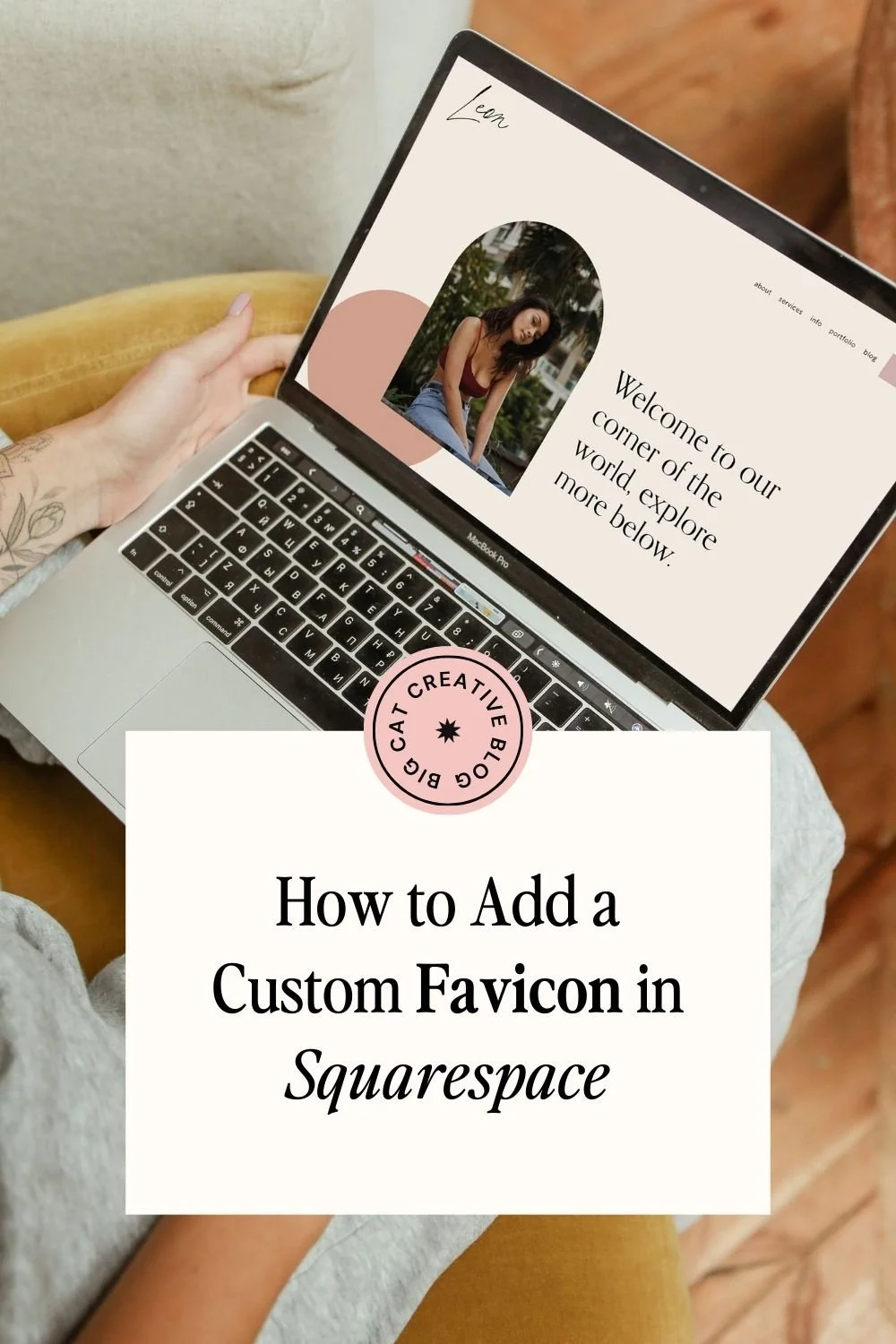 How to Add a Browser Icon to your Squarespace site - Pinterest Thumbnail