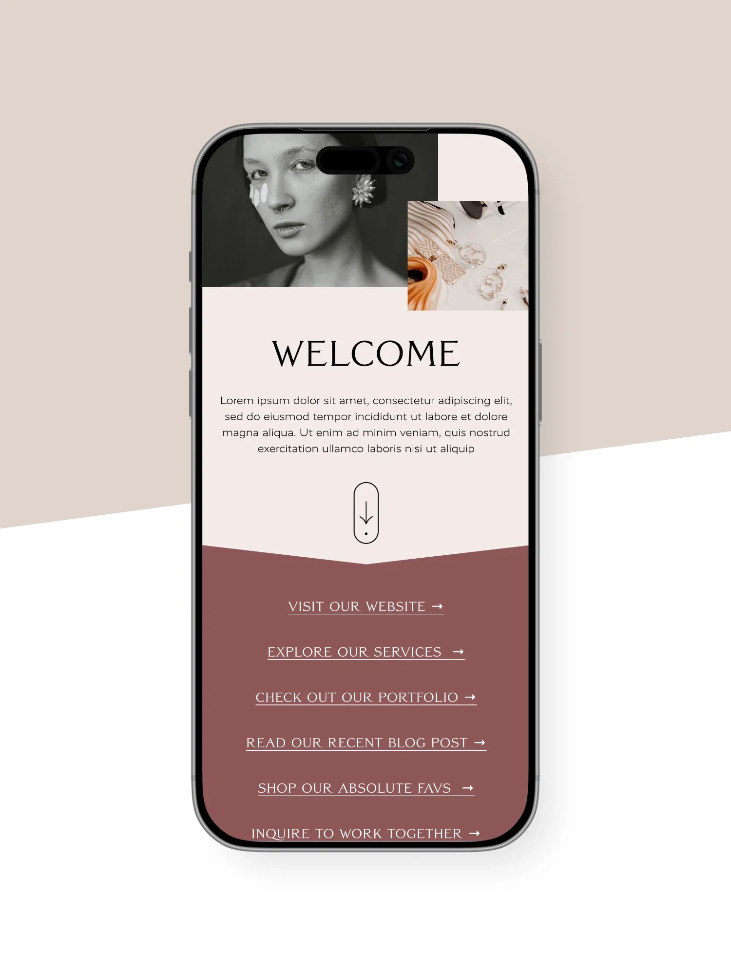 Gigi Rose Instagram Links Page Template
