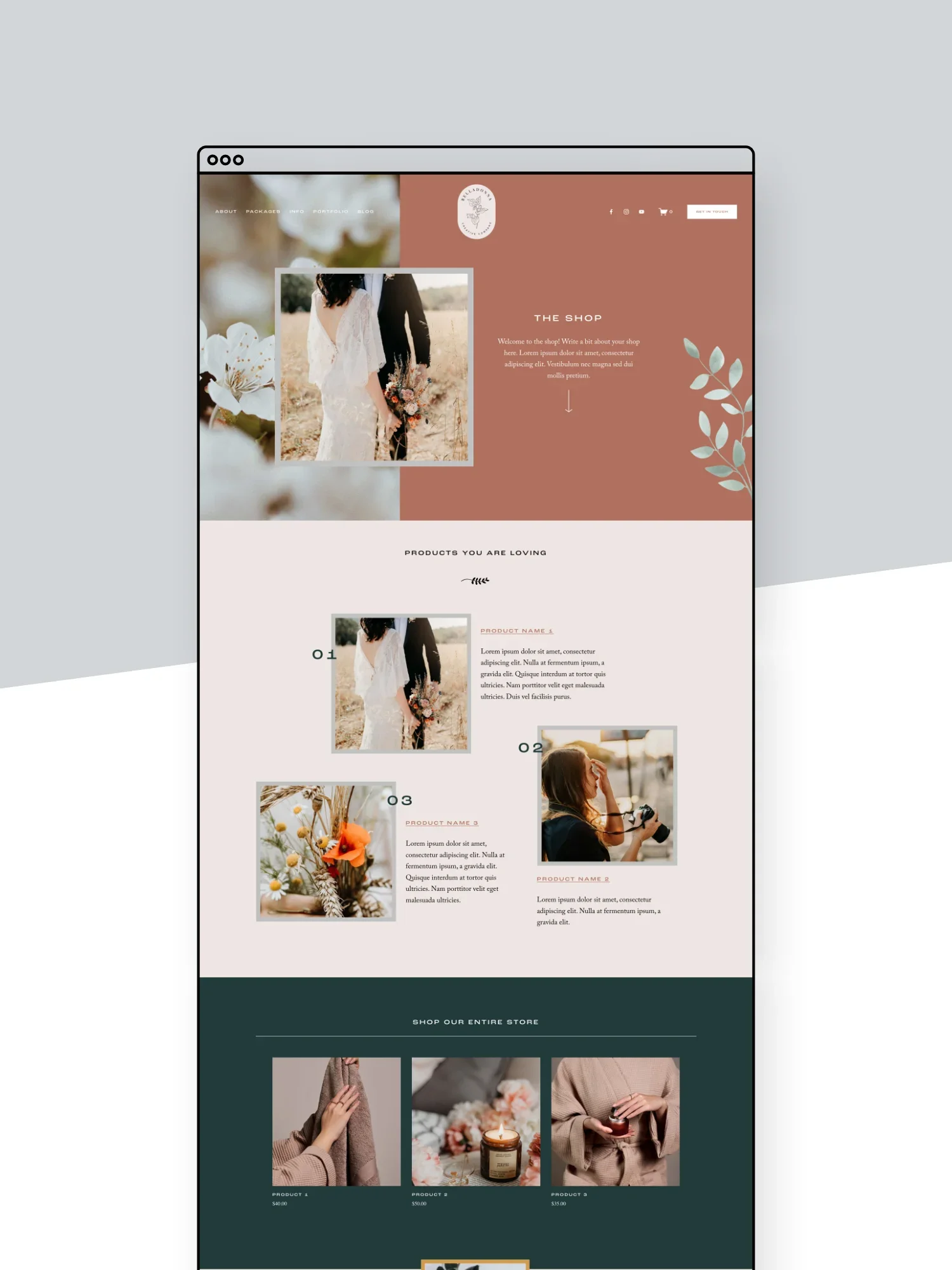 Belladonna Shop Page Template