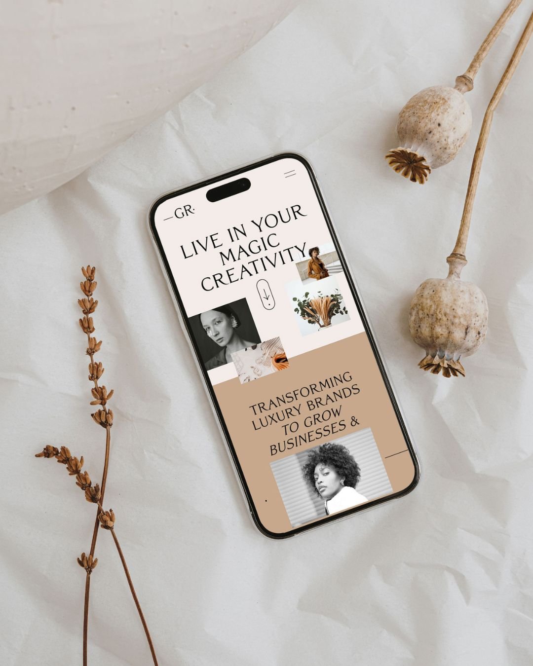 Gigi Rose Squarespace Template Mockup