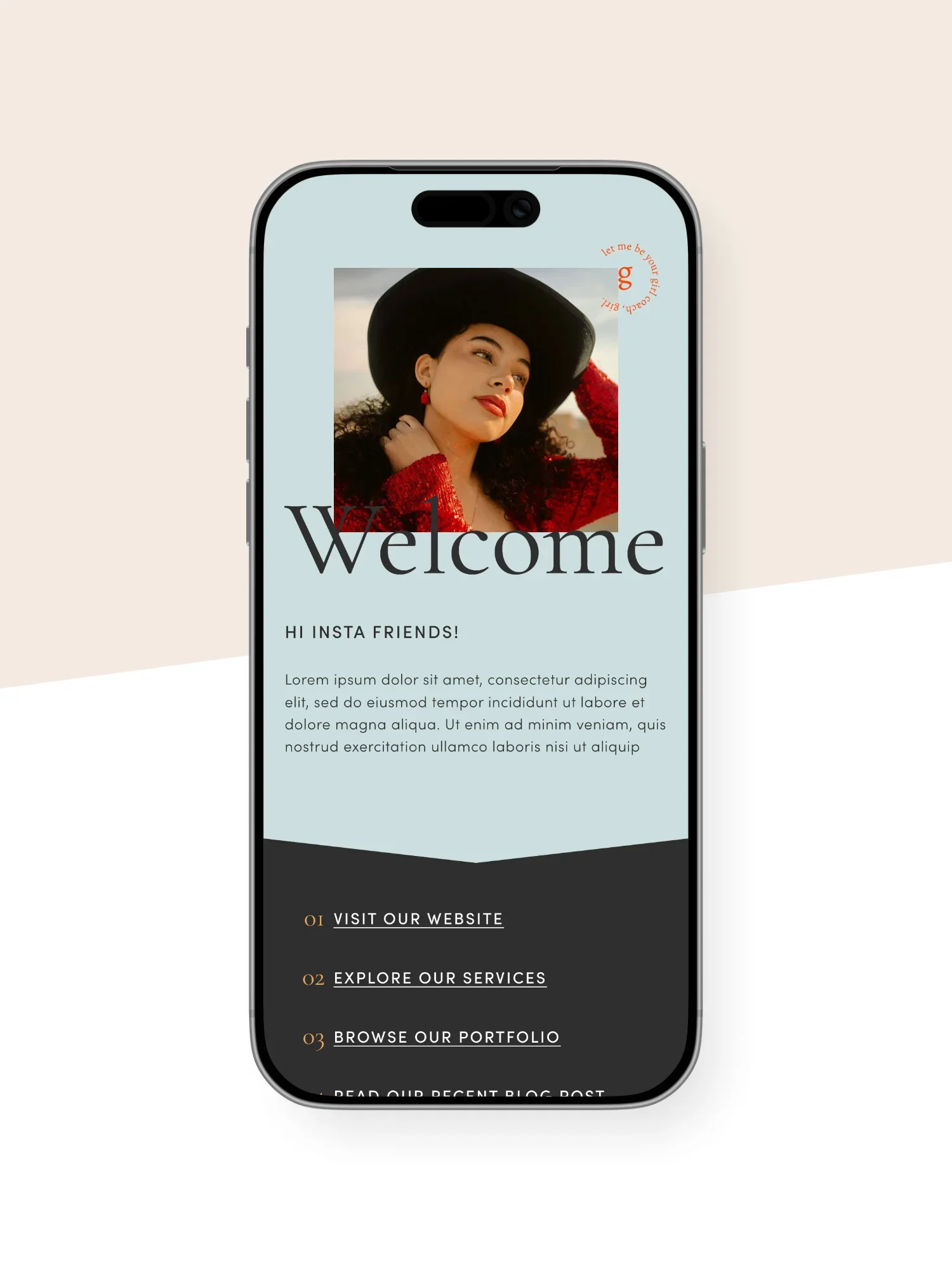 Nova Instagram Links Page Template