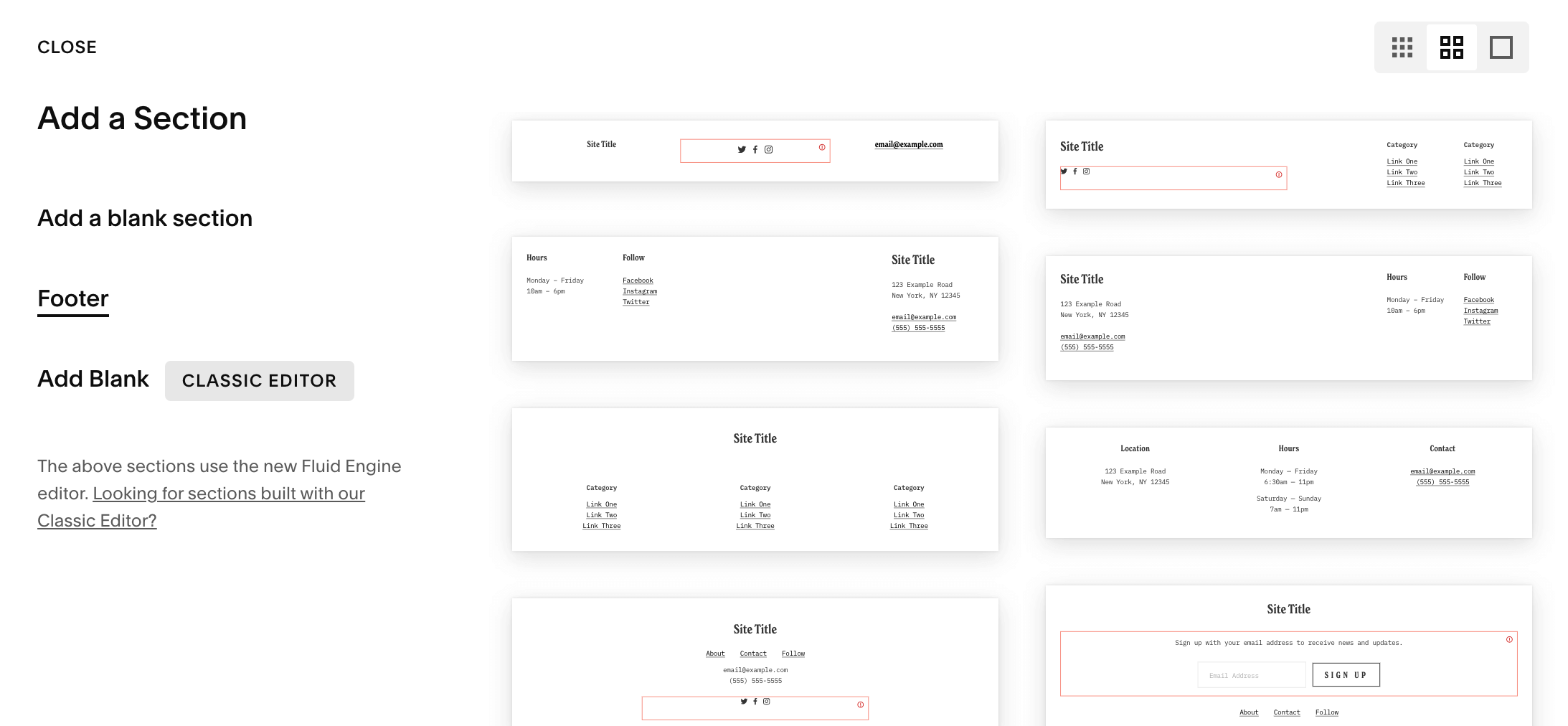 How to customize your Squarespace footer and what to include in the