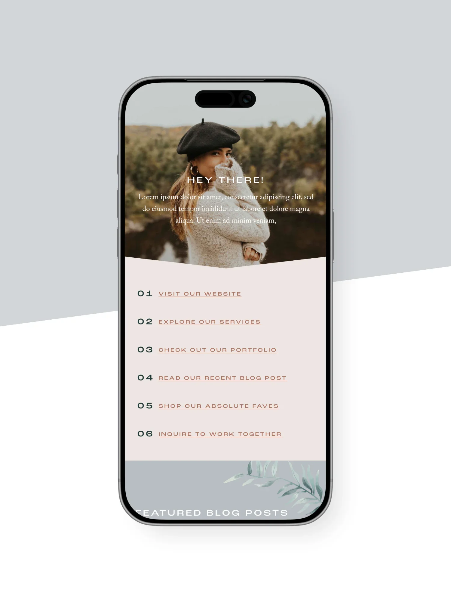 Belladonna Instagram Links Page Template