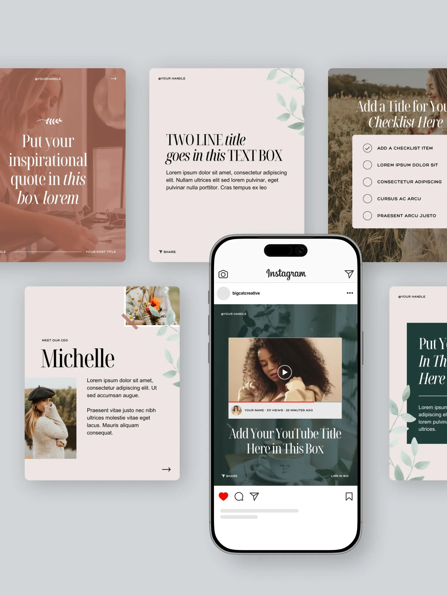 Belladonna Social Media Templates