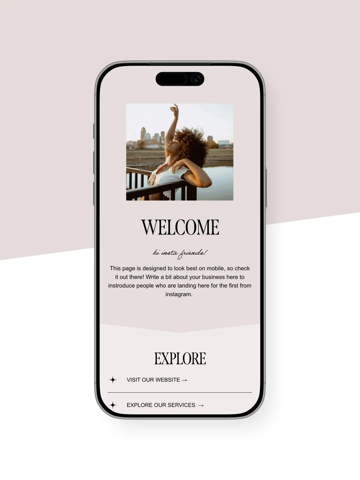 Nyx Instagram Links Page Template