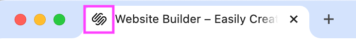 Squarespace favicon example