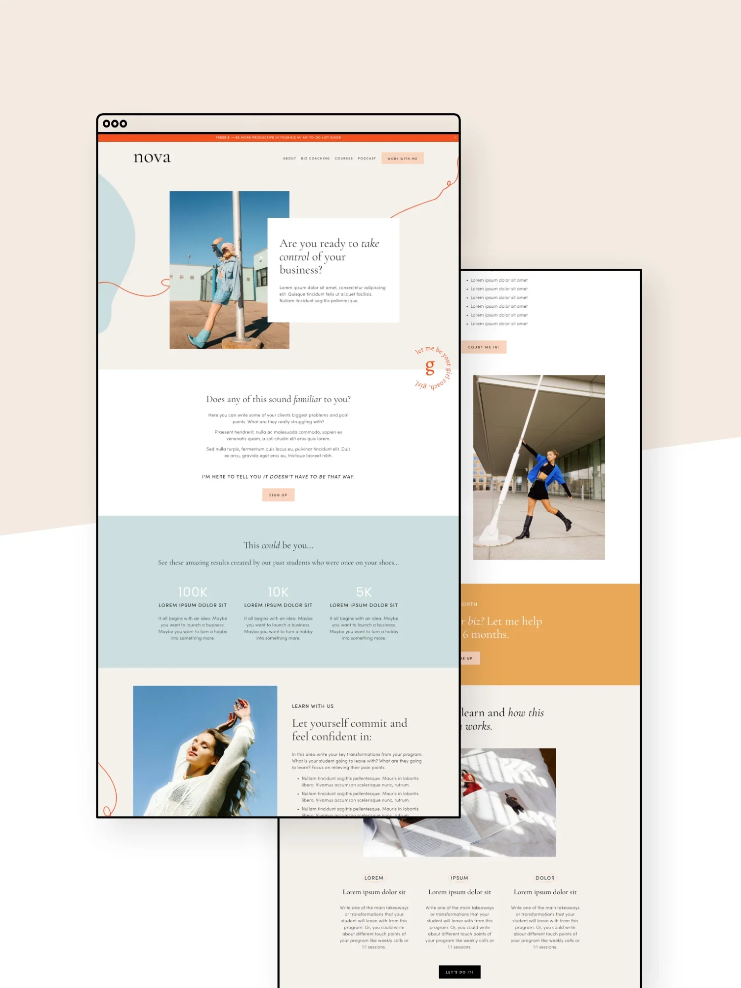 Nova Sales Page Template
