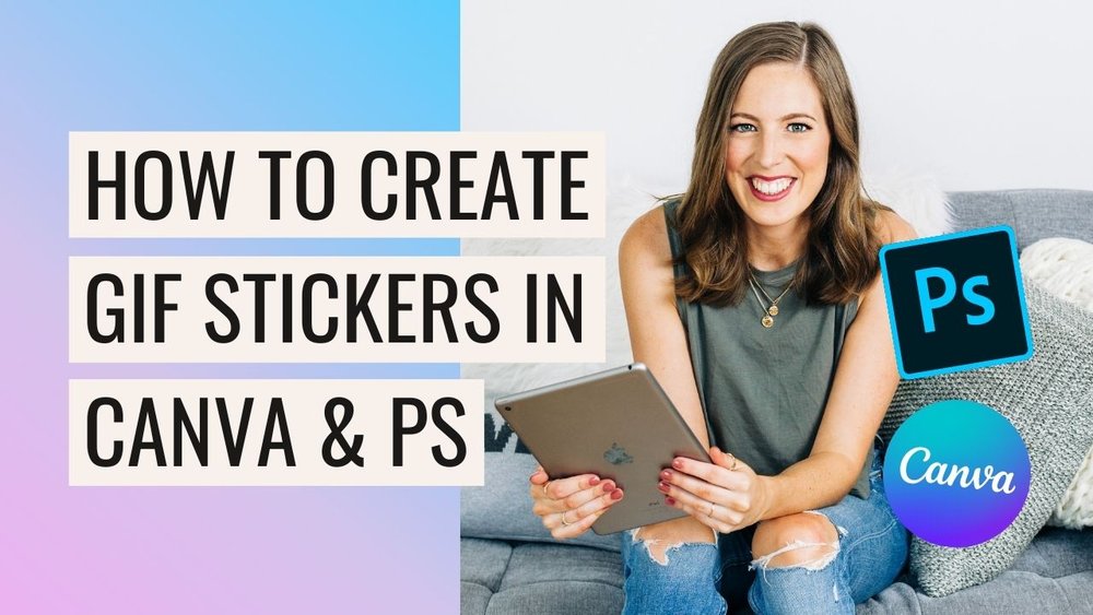 How to create GIF stickers for Instagram in Canva and Photoshop — Big Cat  Creative - Squarespace Templates & Resources