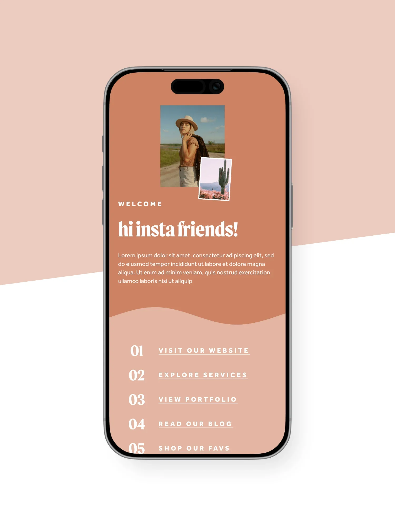 Ventura Instagram Links Page Template