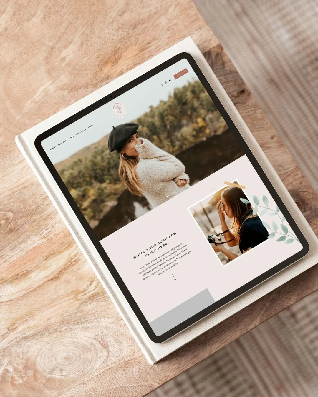 Best Website Templates for Photographers - Belladonna Squarespace Template by Big Cat Creative